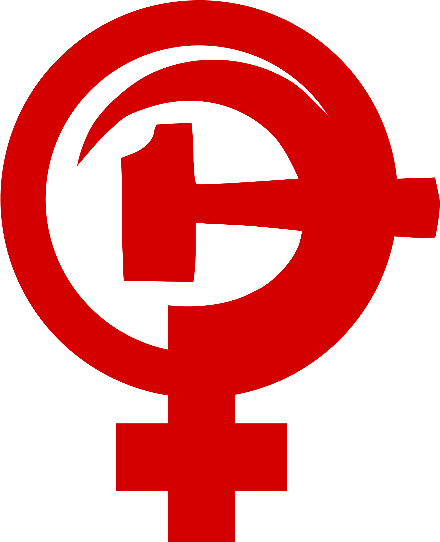 Hammer And Sickle Gender Symbol Feminism - Feminist Hammer And Sickle (609x750), Png Download