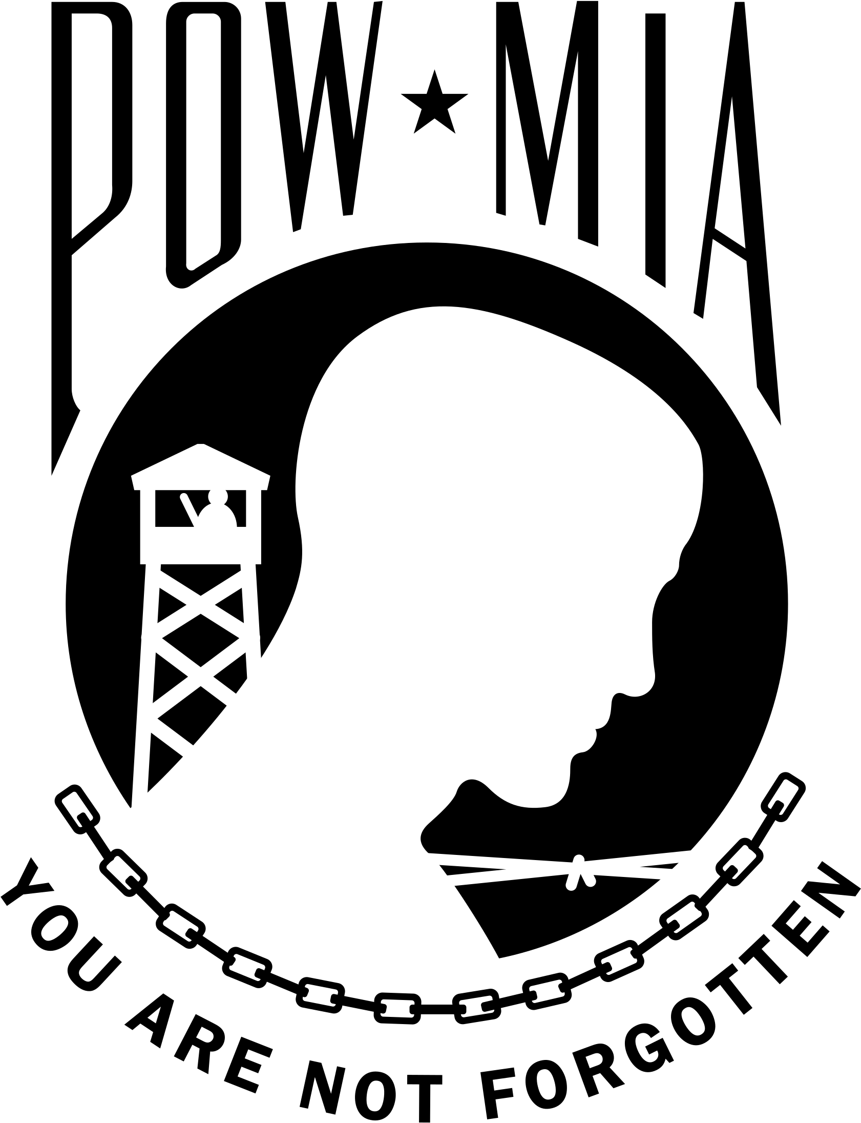 Pow Mia Logo Png Transparent - Pow Mia Logo Svg (2400x2400), Png Download
