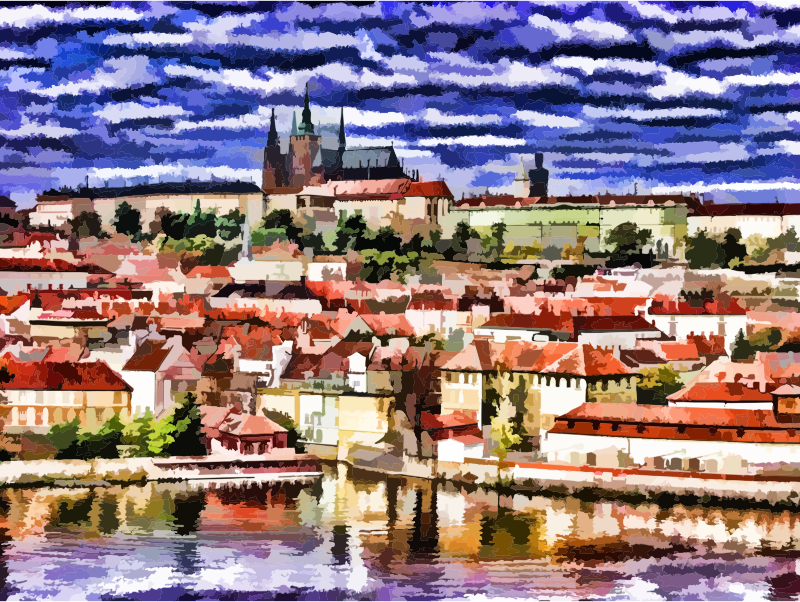 Medium Image - Prague (800x602), Png Download