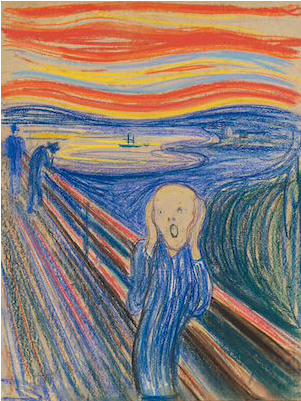 The Scream - Scream Pastel Version (648x400), Png Download