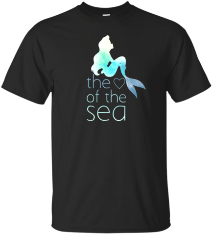 Disney Little Mermaid Heart Of The Sea Watercolor T-shirt - Zombie-outbreak-response-team Tanks (480x480), Png Download