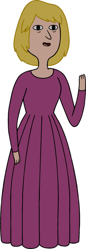 Finn's Mom - Finn The Human's Mom (300x868), Png Download