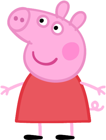 Peppa Pig - Peppa Pig - Peppa Cardboard Cut Out Standee (633x475), Png Download