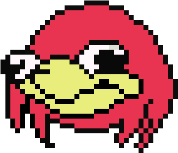 Ugandan Knuckles - Ugandan Knuckles Pixel Art (450x400), Png Download