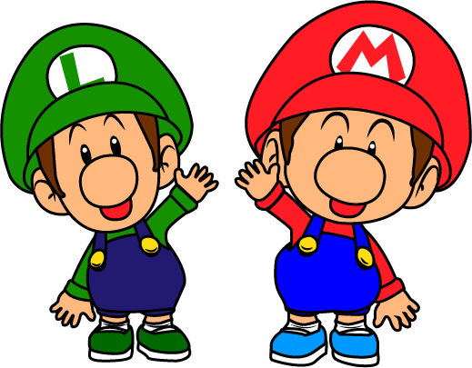 Da Baby Mario Brothers By Babyluigionfire On Deviantart - Mario And Luigi Baby (519x405), Png Download