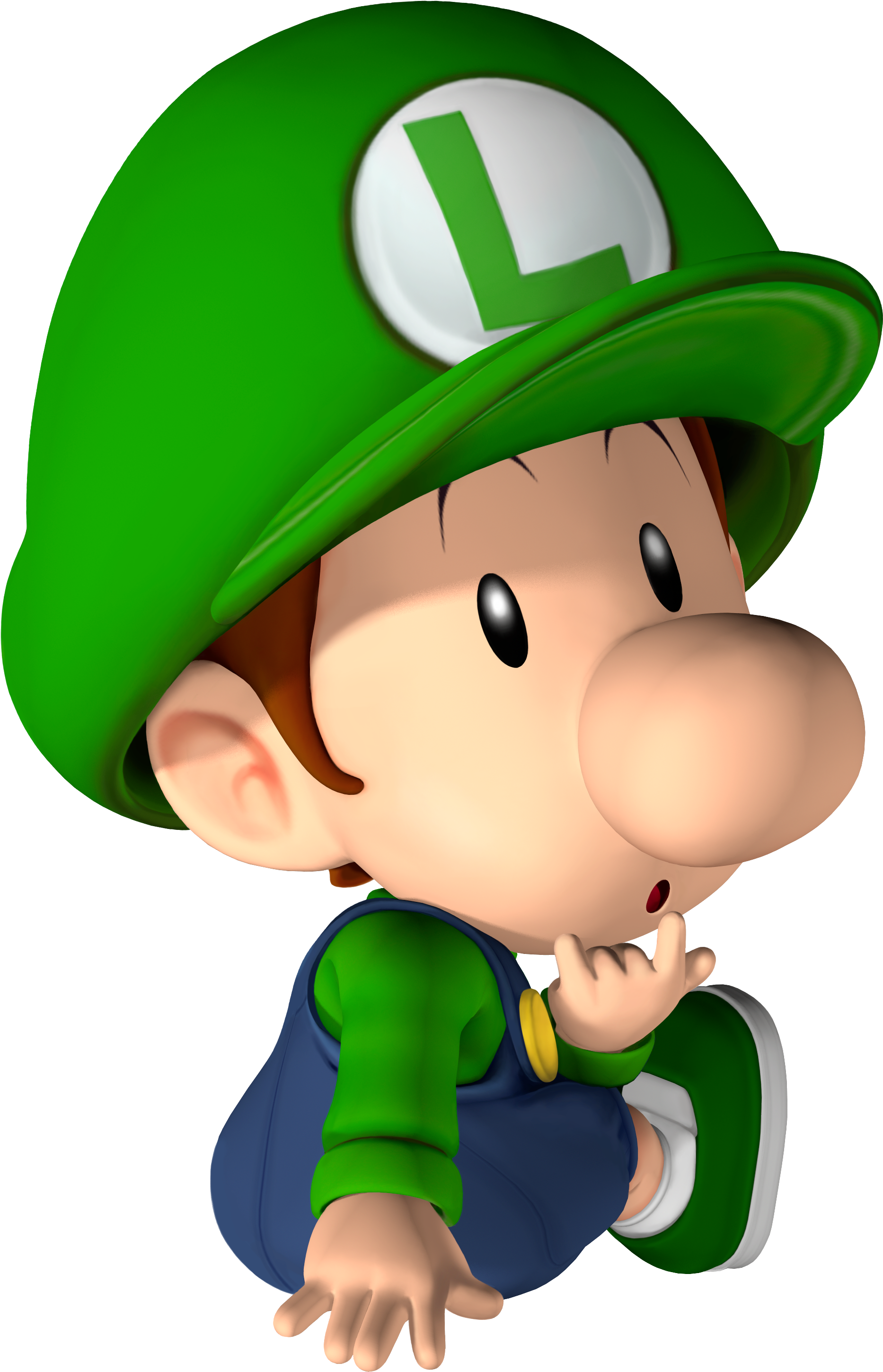 Baby Luigi - Mario Bros Baby Luigi (320x480), Png Download