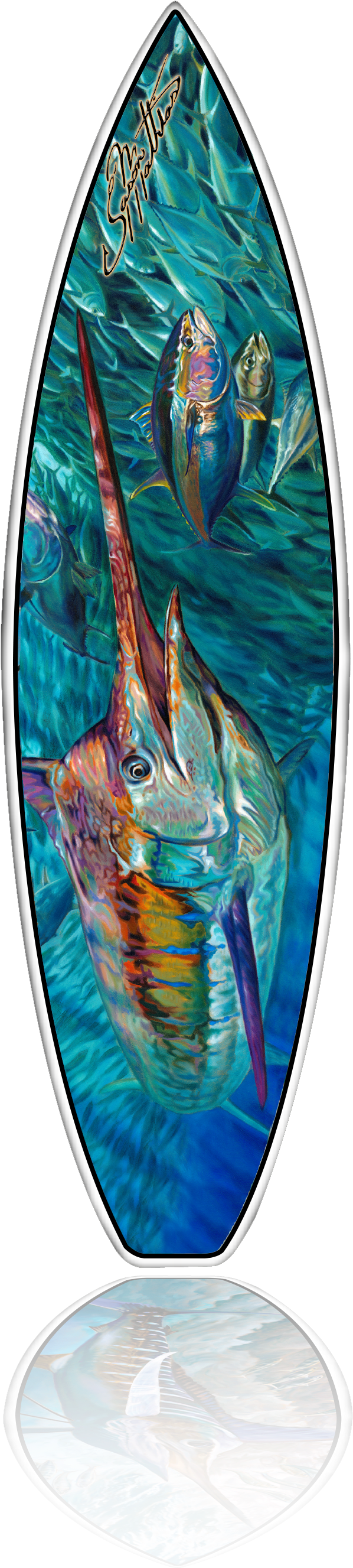 Blue Surfboard Png Png Free Library - Surfboard Transparent (2790x2790), Png Download
