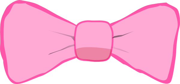 Photos Of Pink Baby Bow Tie Clip Art Pink Ribbon Bow - Pink Baby Bow (600x280), Png Download