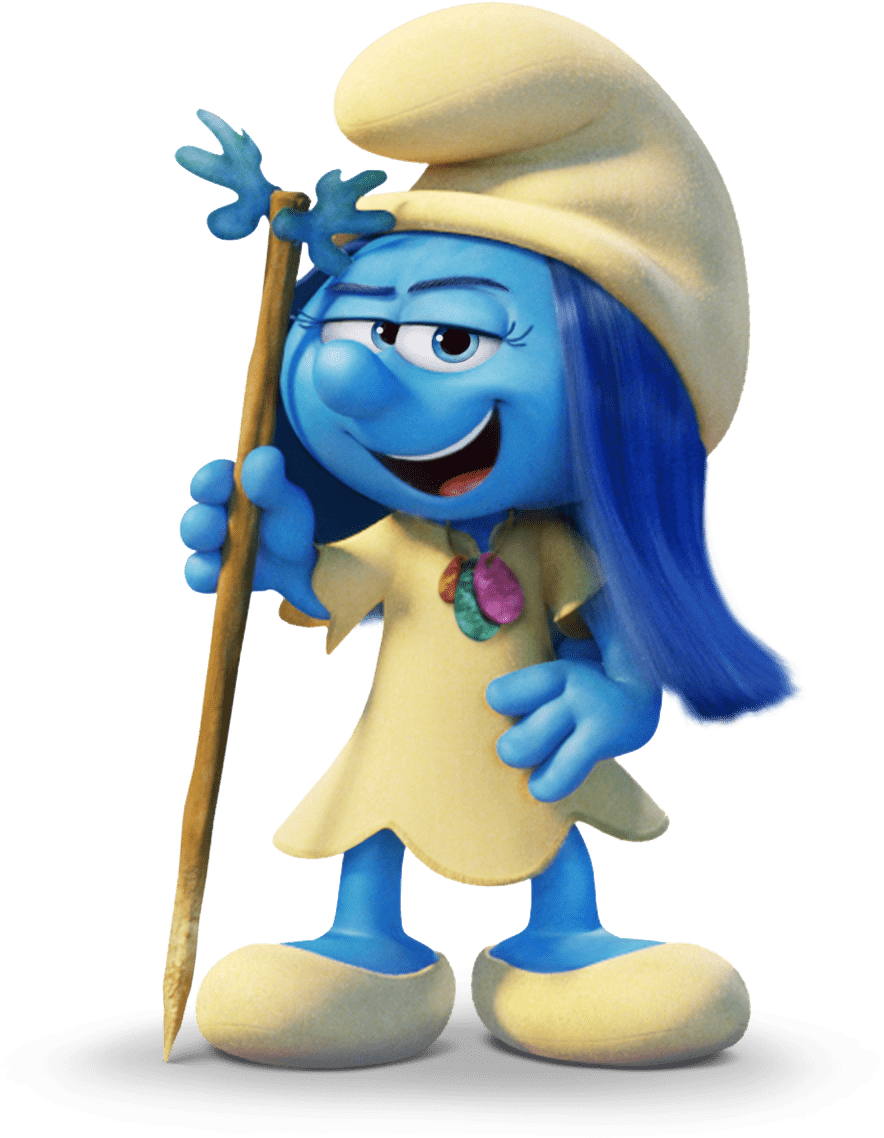 At The Movies - Smurfs The Lost Village Characters (946x1151), Png Download