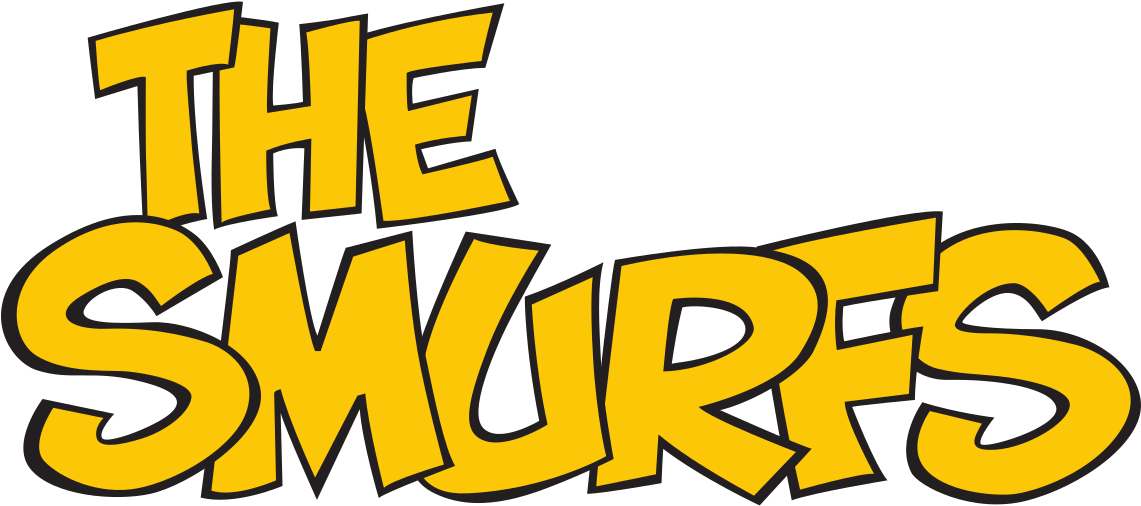 Smurfs Logo (1200x555), Png Download