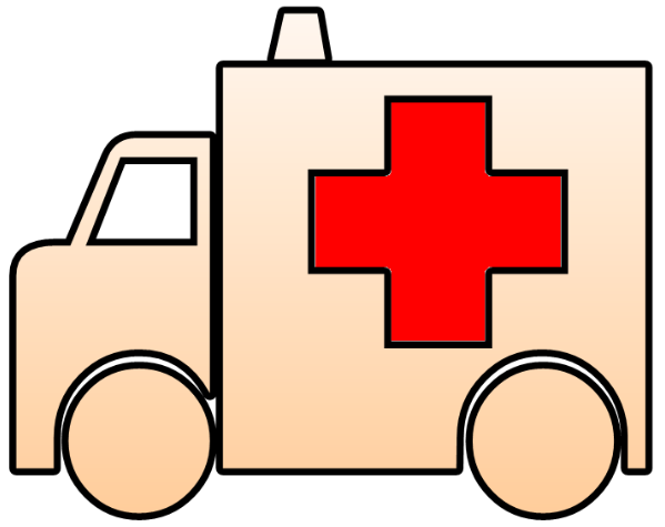 Ambulance Clipart Outline (649x800), Png Download