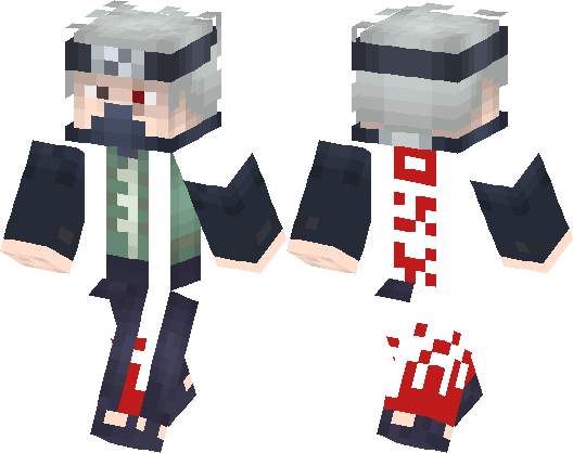 Minecraft Skin Kakashi Hokage (528x418), Png Download