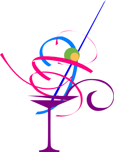 Friday's Founder - Cocktail Party Clip Art (444x594), Png Download