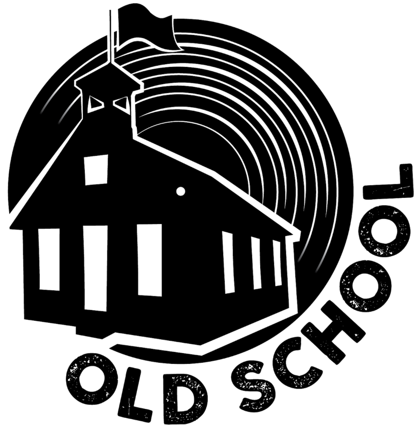 Old School Logo Final-black - School (1000x1000), Png Download