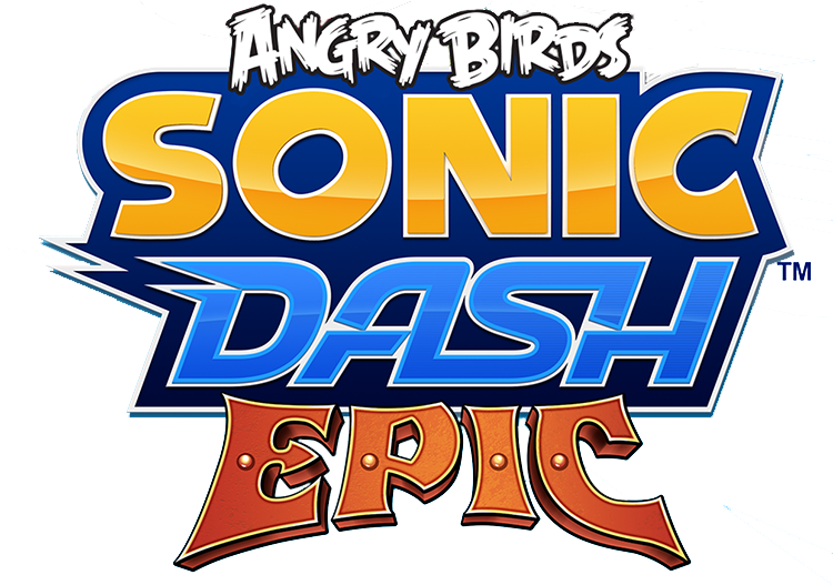 Angry Birds Sonic Dash Epic Logo (750x552), Png Download