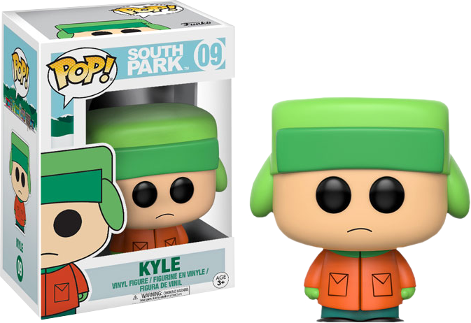 Kyle Pop Vinyl Figure - South Park Funko Pop (673x462), Png Download