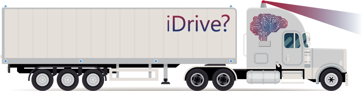 Autonomous Truck Driving - Self Driving Trucks Png (1310x343), Png Download