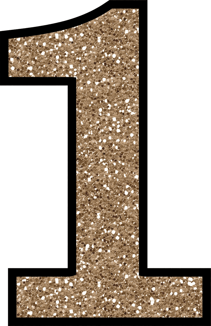 download hd clip art glitter without the mess free digital printable glitter number 1 clipart transparent png image nicepng com