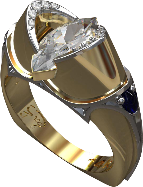 Medieval Marquis Engagement Ring - Medieval Engagement Rings (800x800), Png Download