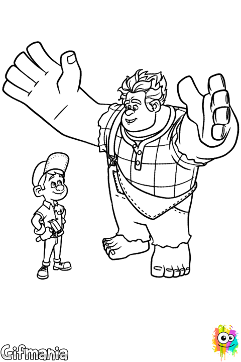 Drawing Wreck It Ralph 72 - Dibujo De Ralph El Demoledor Felix (480x720), Png Download