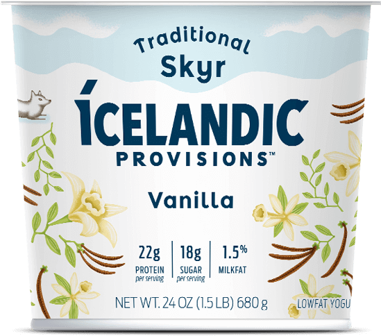 A Blend Of Vanilla Beans Helps Give Our Vanilla Skyr - Icelandic Provisions Coconut Skyr (600x510), Png Download