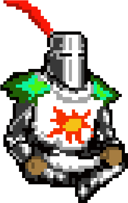 Solaire - Dark Souls Cross Stitch (690x680), Png Download