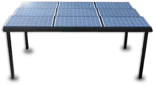 Moins Cher Solaire Panneaux Carport Montage Systme - Shadow Solar (546x363), Png Download