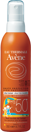 Soin Solaire Spf 50 Spray Enfant - Avene Spray 50+ Children (380x460), Png Download