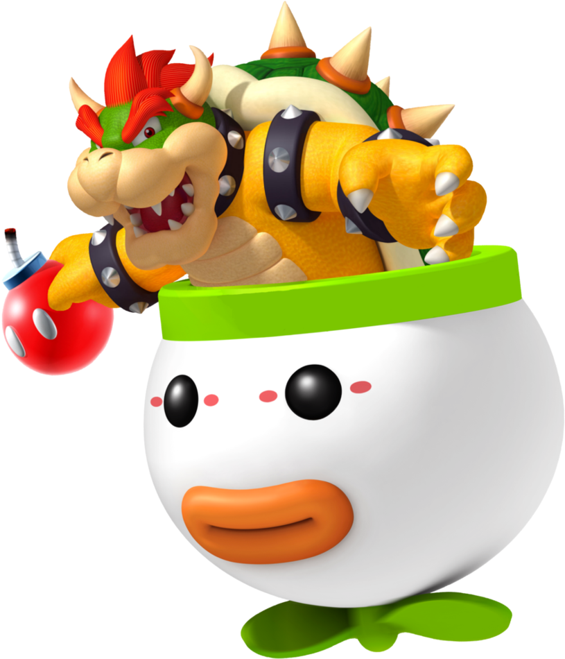 416px-bowser Koopa - Bowser Koopa Clown Car (416x480), Png Download