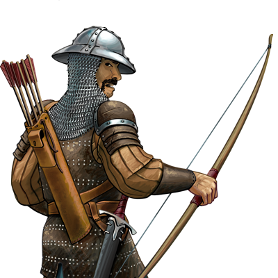 /tg/ - Traditional Games - Medieval Archer (400x400), Png Download