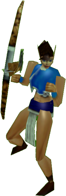 Download Zip Archive - Gauntlet Dark Legacy Blue Archer (750x650), Png Download