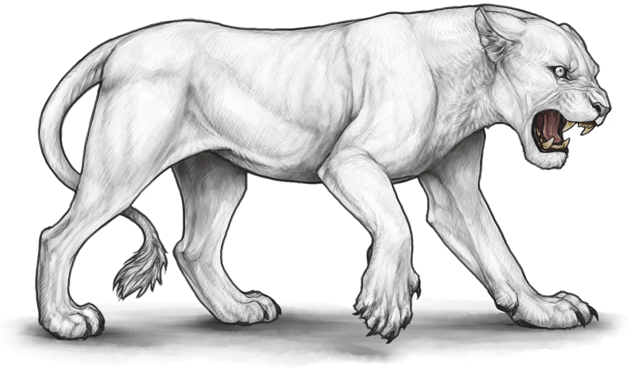 Lioden Evil Pose Lineart (640x500), Png Download