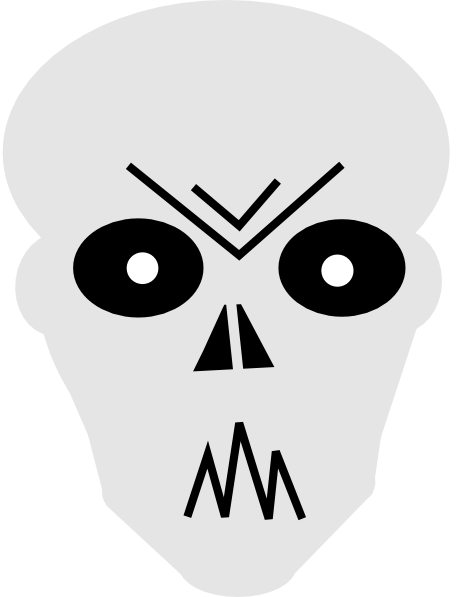 How To Set Use Gray Angry Clipart (468x597), Png Download