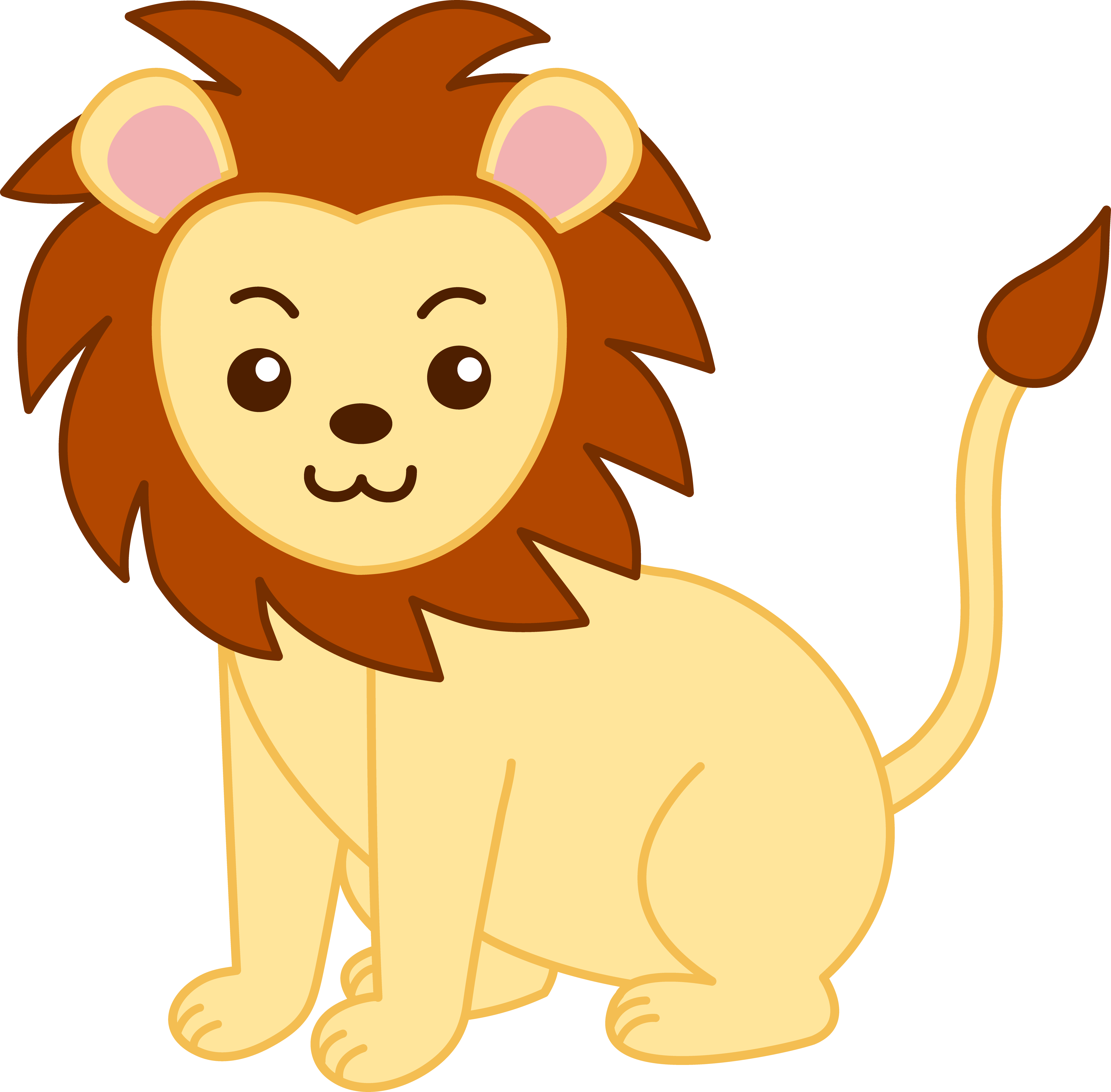 Lioness - Animals Clipart (5171x5087), Png Download