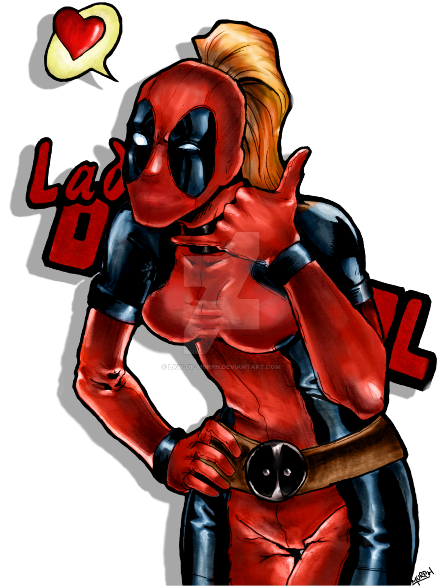 Colossus Colored Banner Free - Girl Deadpool (777x1028), Png Download
