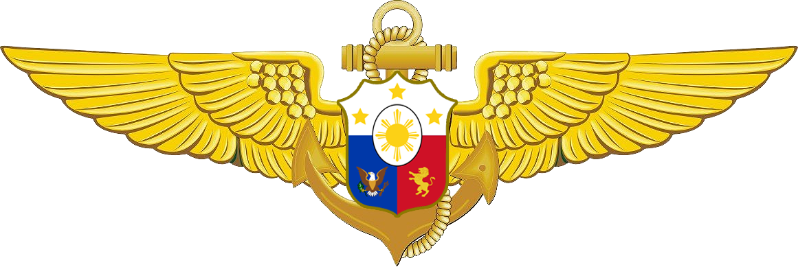 Philippine Navy Aviators Badge - 8 Inch Navy Flight Officer Wings Decal (1161x389), Png Download