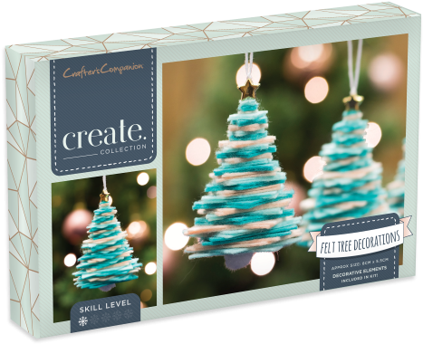 Crafter's Companion Create Your Own Felt Christmas (603x480), Png Download