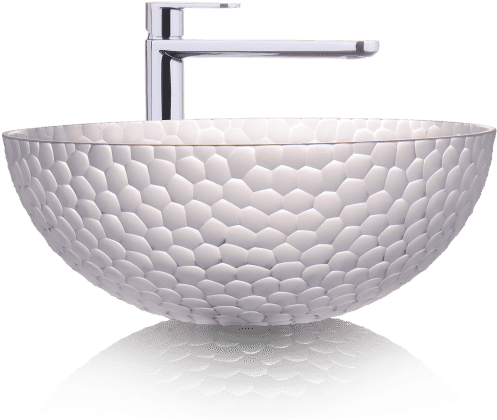Crystal Bathroom Hand Decorated Wash Basin - Bathroom (500x500), Png Download