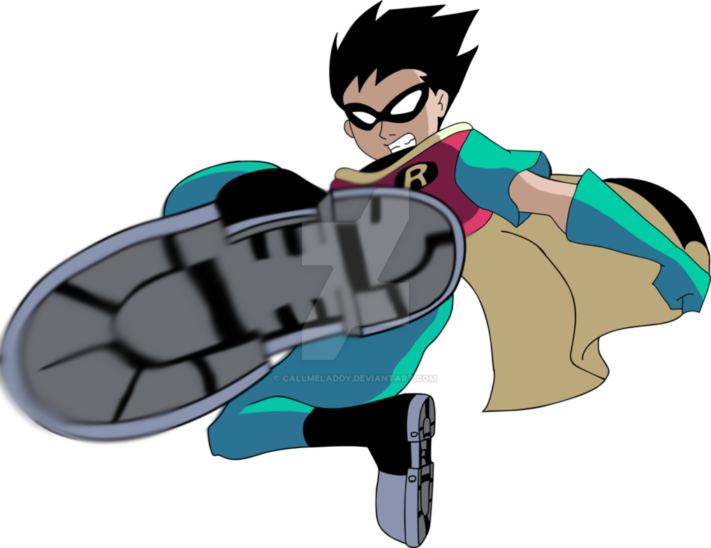 Teen Titans Robin Png Picture Black And White - Teen Titans Robin Png (1018x785), Png Download