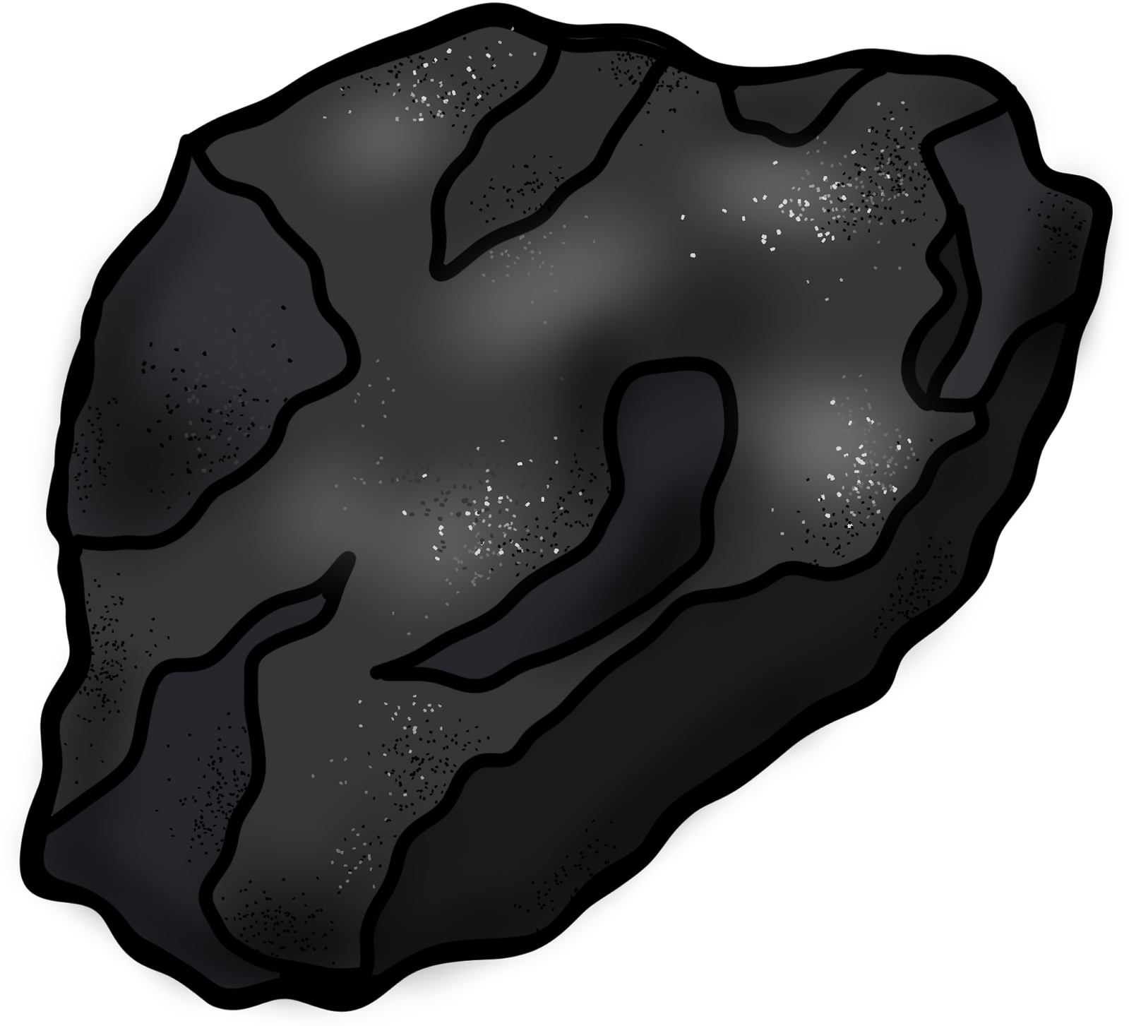 A Lump Of Coal For Christmas - Coal Clipart (1600x1484), Png Download