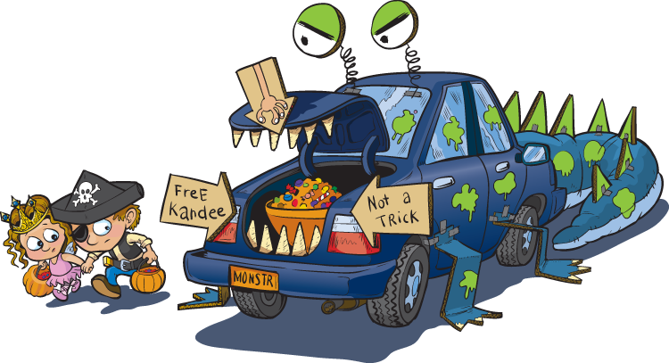Trunk Or Treat Will Be Thursday, Nov - Clip Art Trunk Or Treat (750x407), Png Download