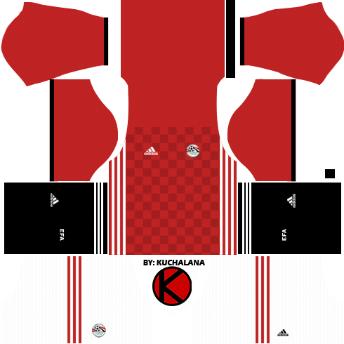Egypt 2018 World Cup Kit - Dream League Soccer 2017 Kit Manu (490x490), Png Download