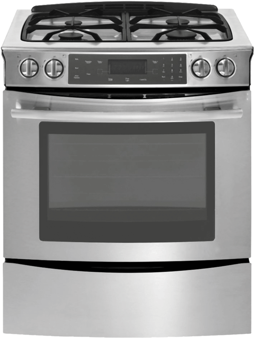 Jenn Air Dual Fuel Downdraft Range (541x720), Png Download