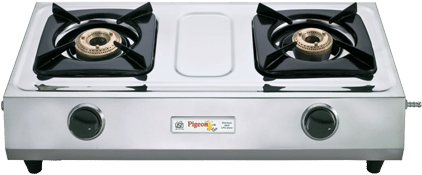 Image Transparent Download Stainless Steel Burner Qartasgas - 2 Burner Gas Stove Png (427x373), Png Download