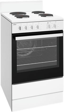 54cm White Freestanding Cooker - Chef Cfe536wb 54cm Electric Upright (800x500), Png Download