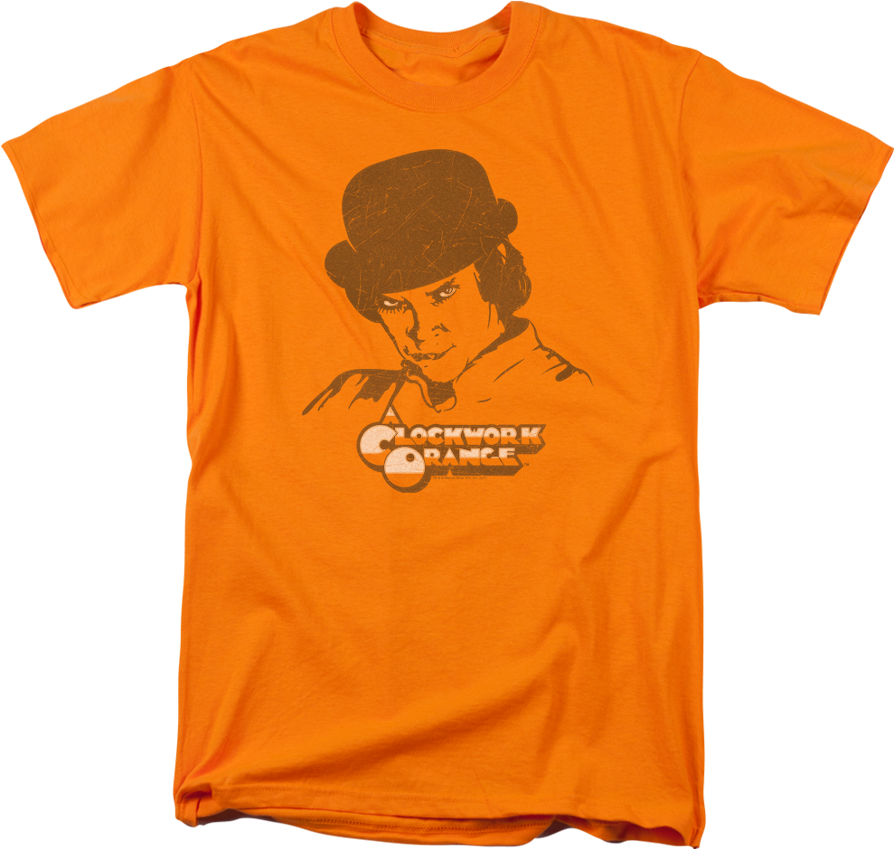 Distressed Clockwork Orange T-shirt - Aquaman T Shirt (1000x1000), Png Download