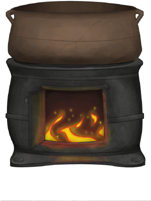 The Iron Stove Crafting Window - Iron (300x450), Png Download