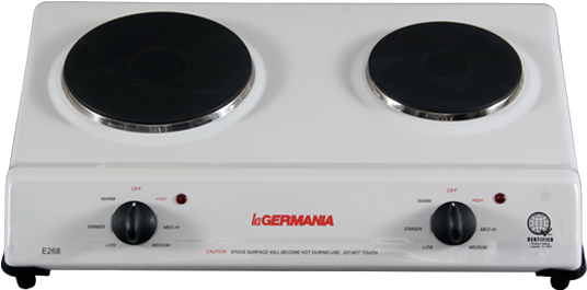 La Germania 2 Electric Hotplate Stove - La Germania Electric Stove (578x578), Png Download