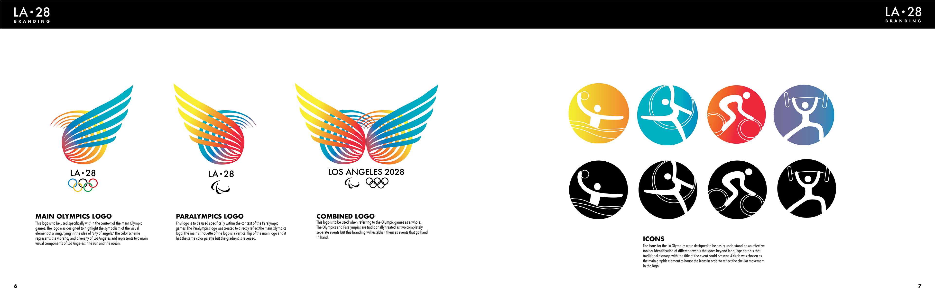 Spreads I Created For My La 28 Brand Book - Graphic Design (3840x1242), Png Download