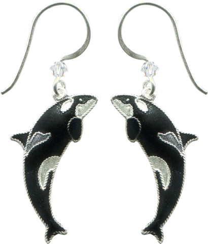 Orca Female Earrings (900x900), Png Download